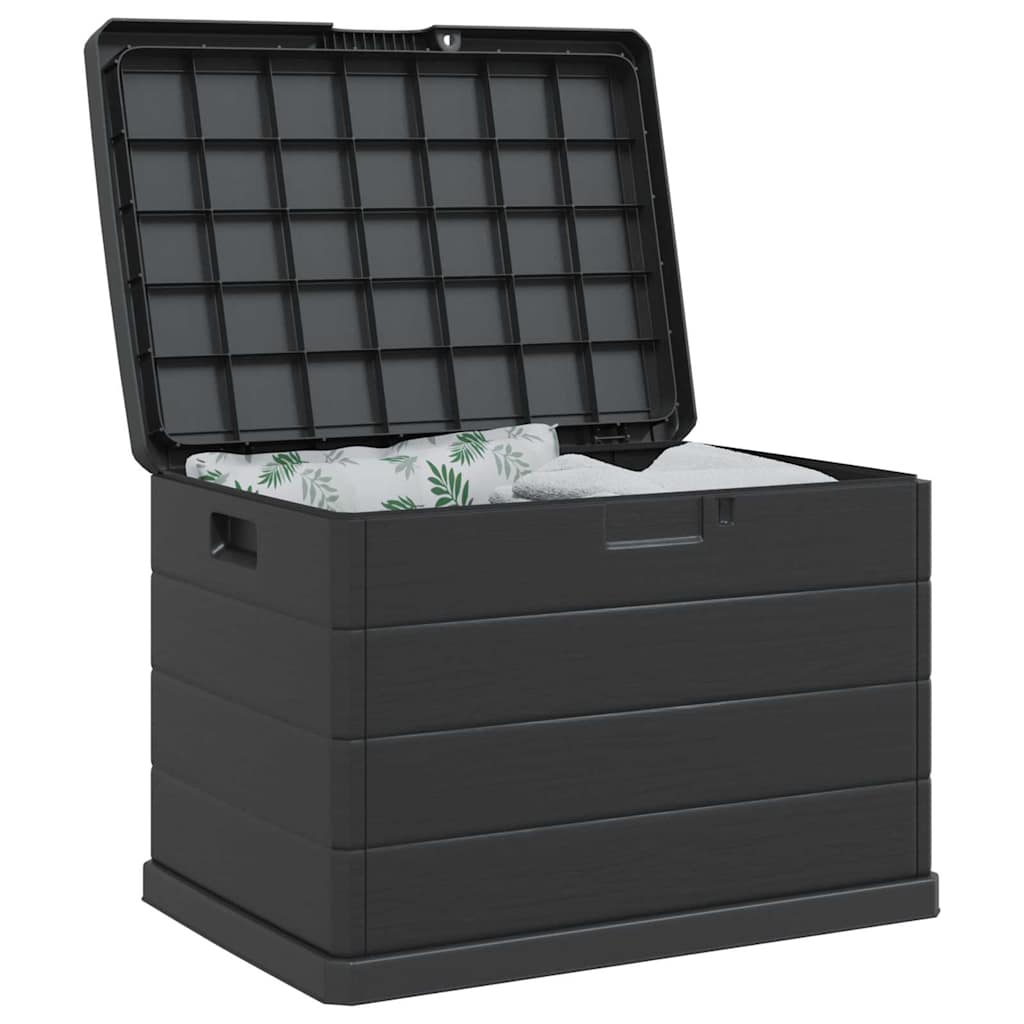 Gartenlagerbox Anthrazit 77,5 x 54,5 x 53 cm Kunststoff