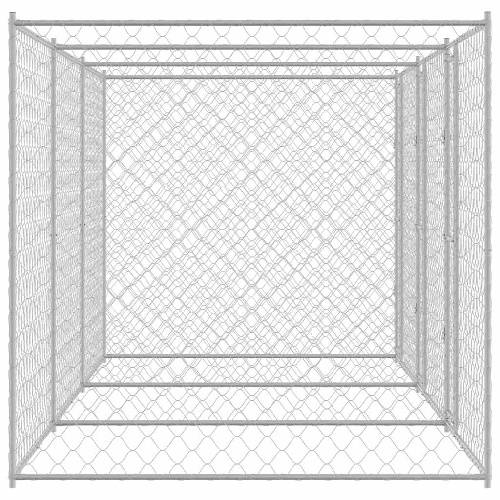 Hundekäfig Silber 600 x 200 x 200 cm Verzinkter Stahl
