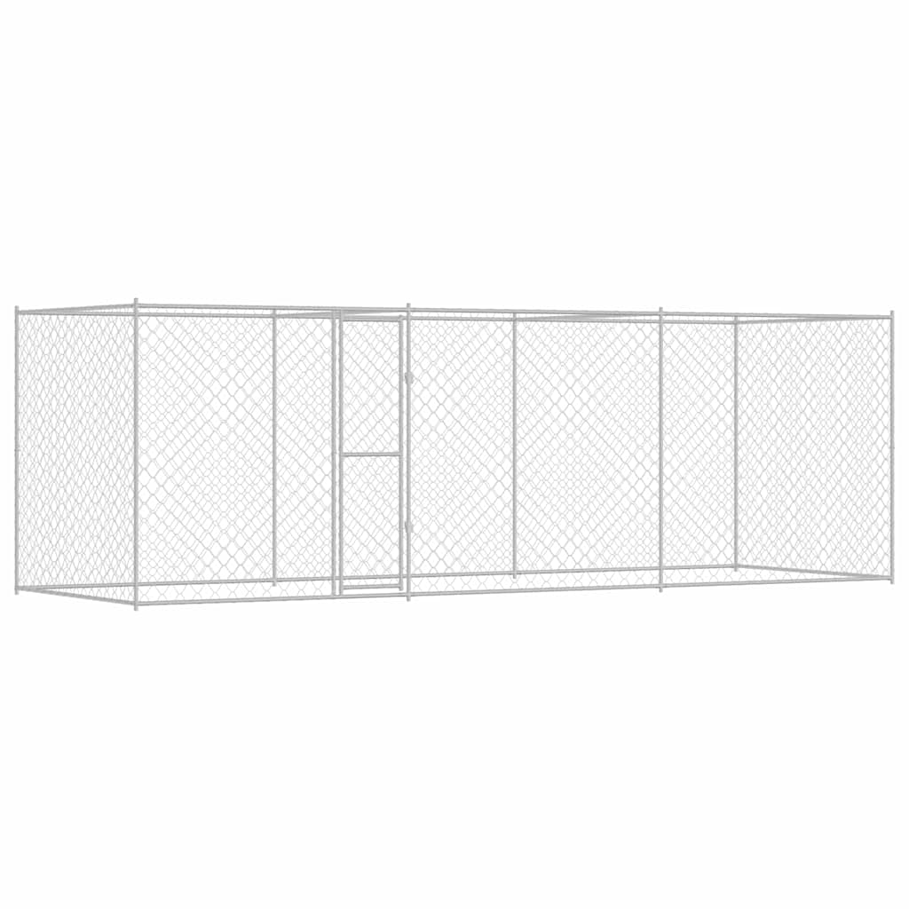 Hundekäfig Silber 600 x 200 x 200 cm Verzinkter Stahl