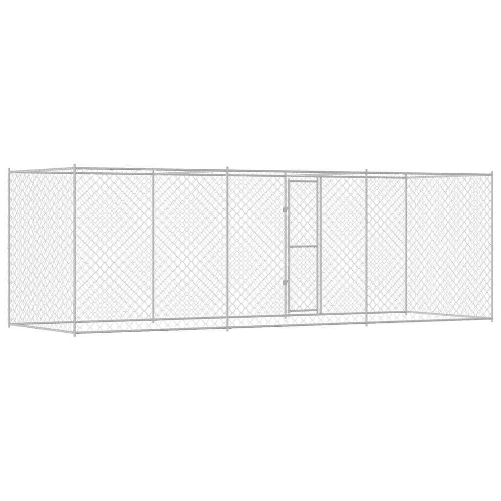 Hundekäfig Silber 600 x 200 x 200 cm Verzinkter Stahl