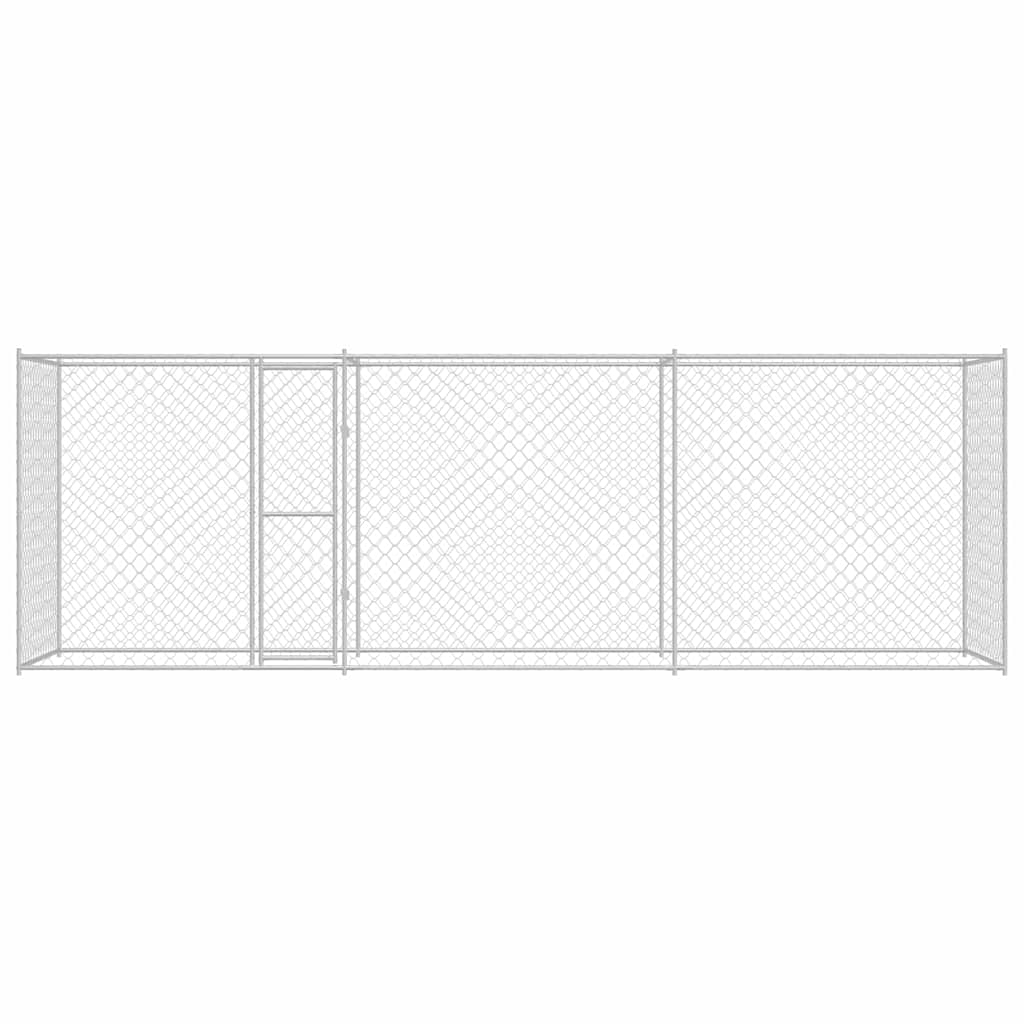 Hundekäfig Silber 600 x 200 x 200 cm Verzinkter Stahl
