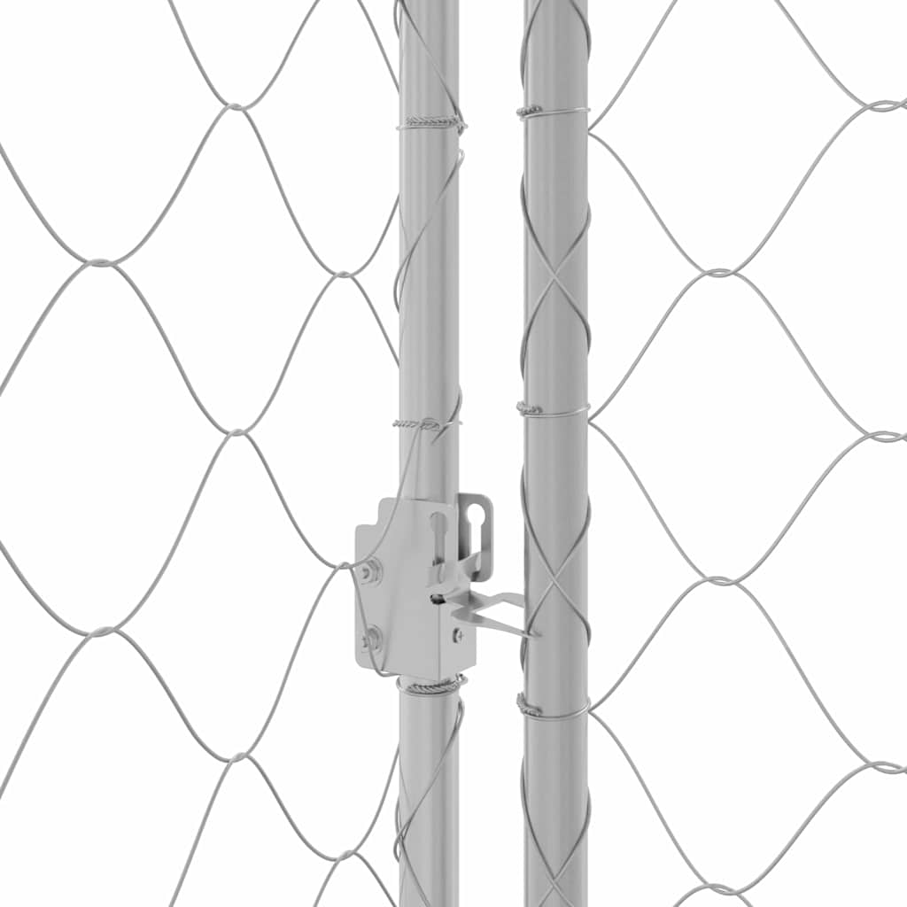 Hundekäfig Silber 800 x 200 x 200 cm Verzinkter Stahl