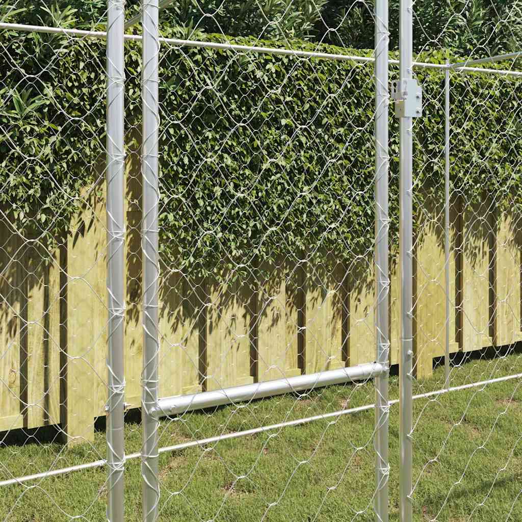 Hundekäfig Silber 800 x 200 x 200 cm Verzinkter Stahl
