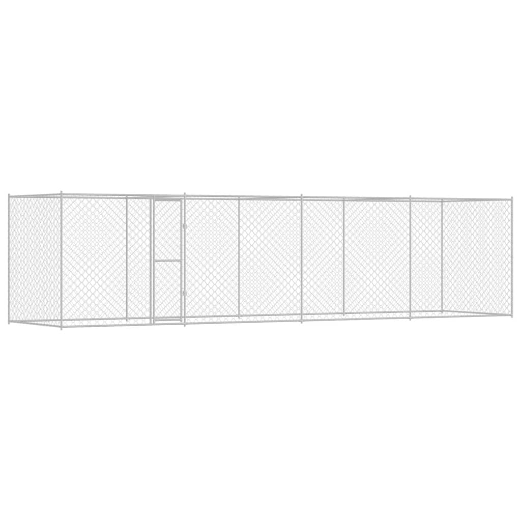 Hundekäfig Silber 800 x 200 x 200 cm Verzinkter Stahl
