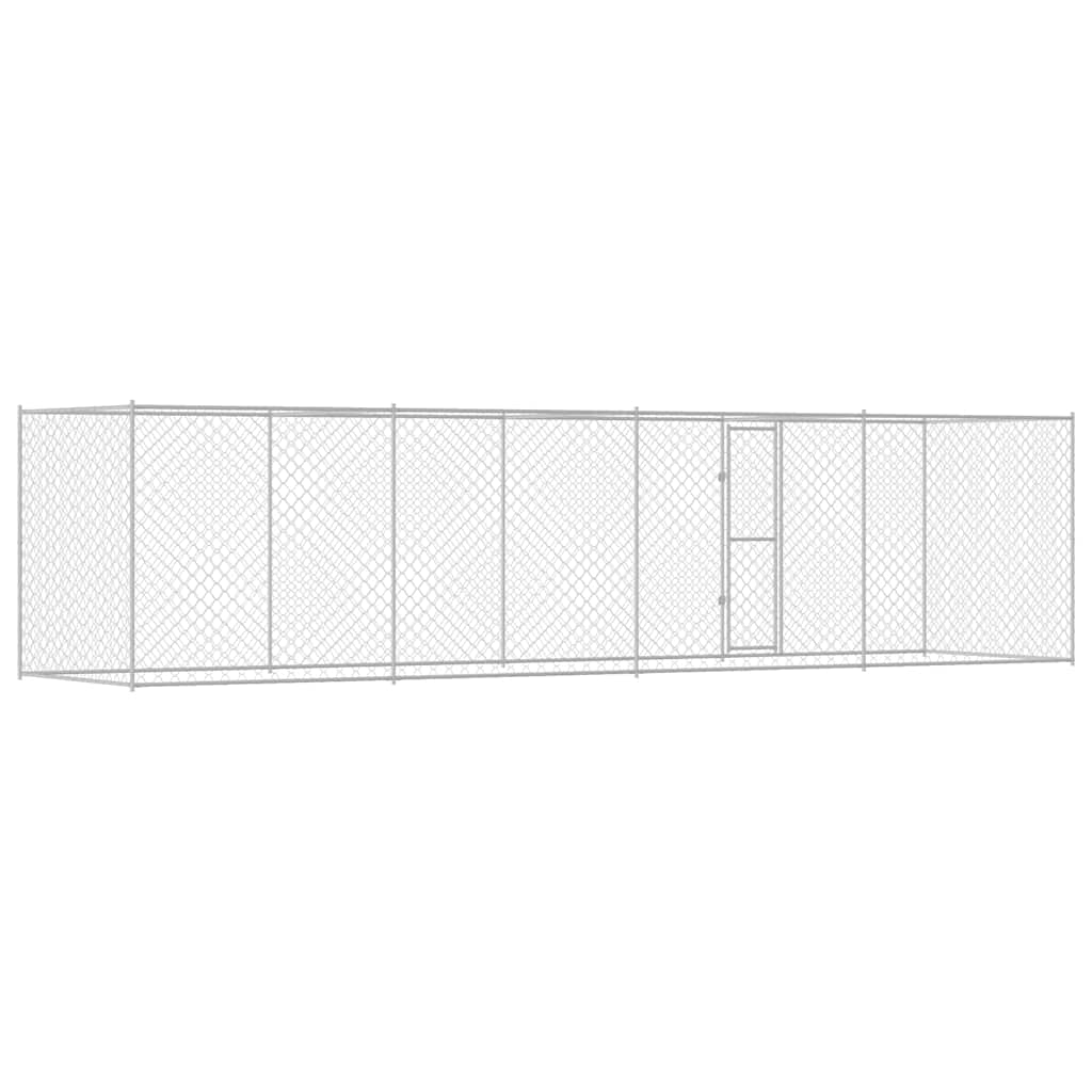 Hundekäfig Silber 800 x 200 x 200 cm Verzinkter Stahl