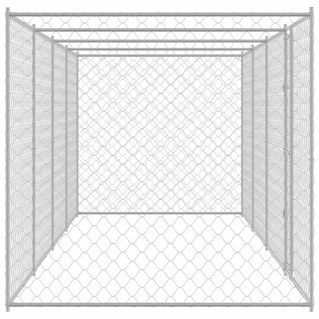 Hundekäfig Silber 800 x 200 x 200 cm Verzinkter Stahl