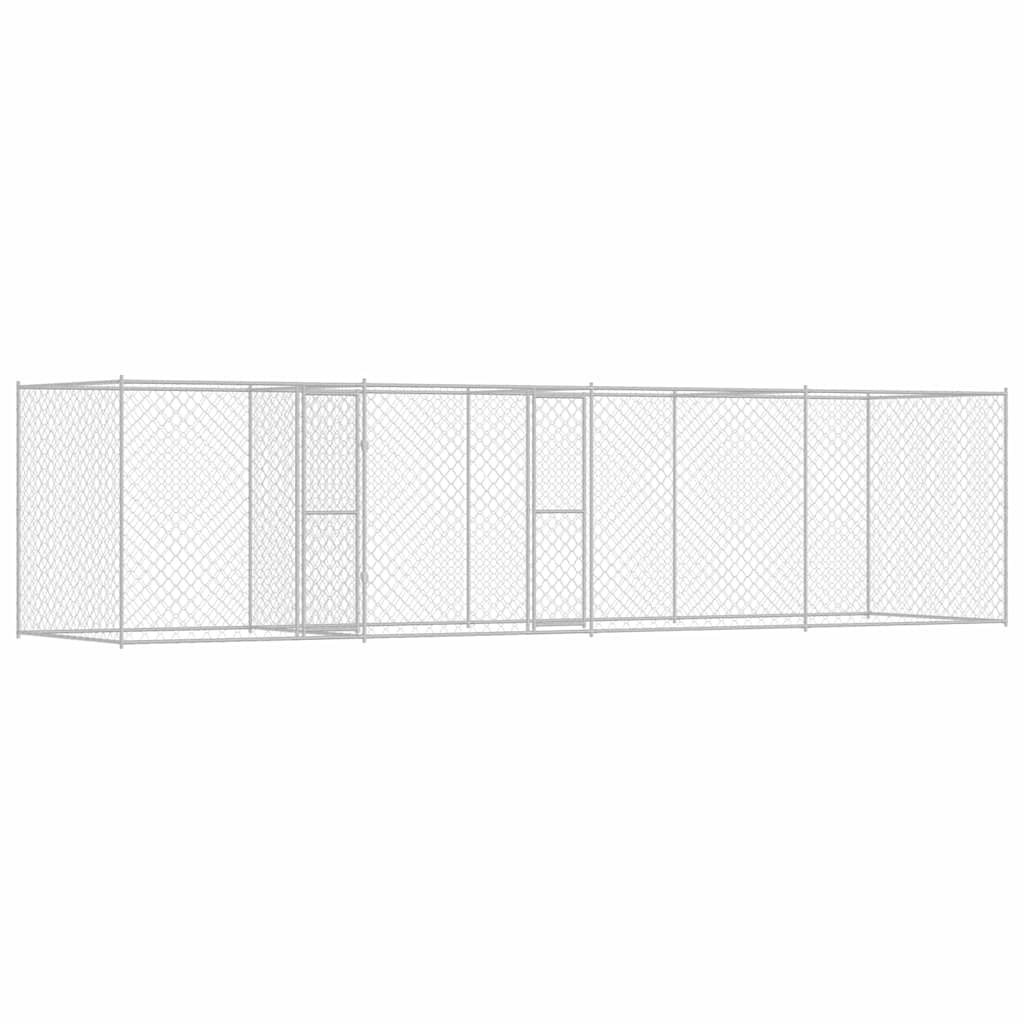 Hundekäfig Silber 600 x 200 x 200 cm Verzinkter Stahl