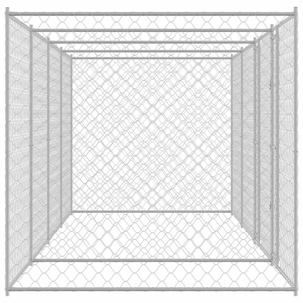 Hundekäfig Silber 600 x 200 x 200 cm Verzinkter Stahl
