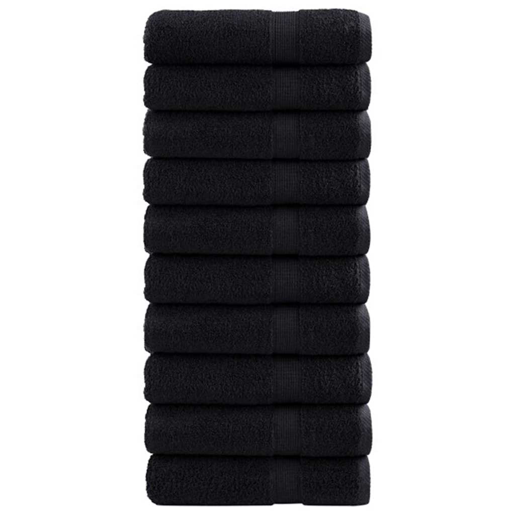 Gästetuch SOLUND 25 pcs Schwarz 100 x 150 cm 550 gsm