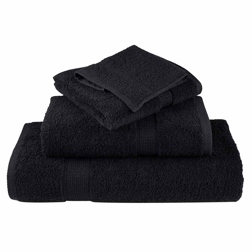 Gästetuch SOLUND 25 pcs Schwarz 100 x 150 cm 550 gsm