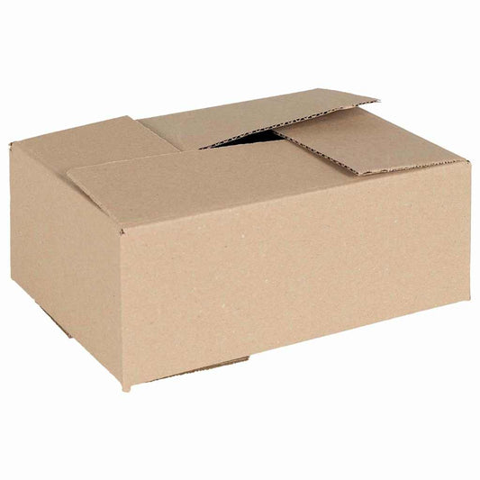 Folding box with storage 50 pcs Natural 25 x 17.5 x 10 cm Cardboard