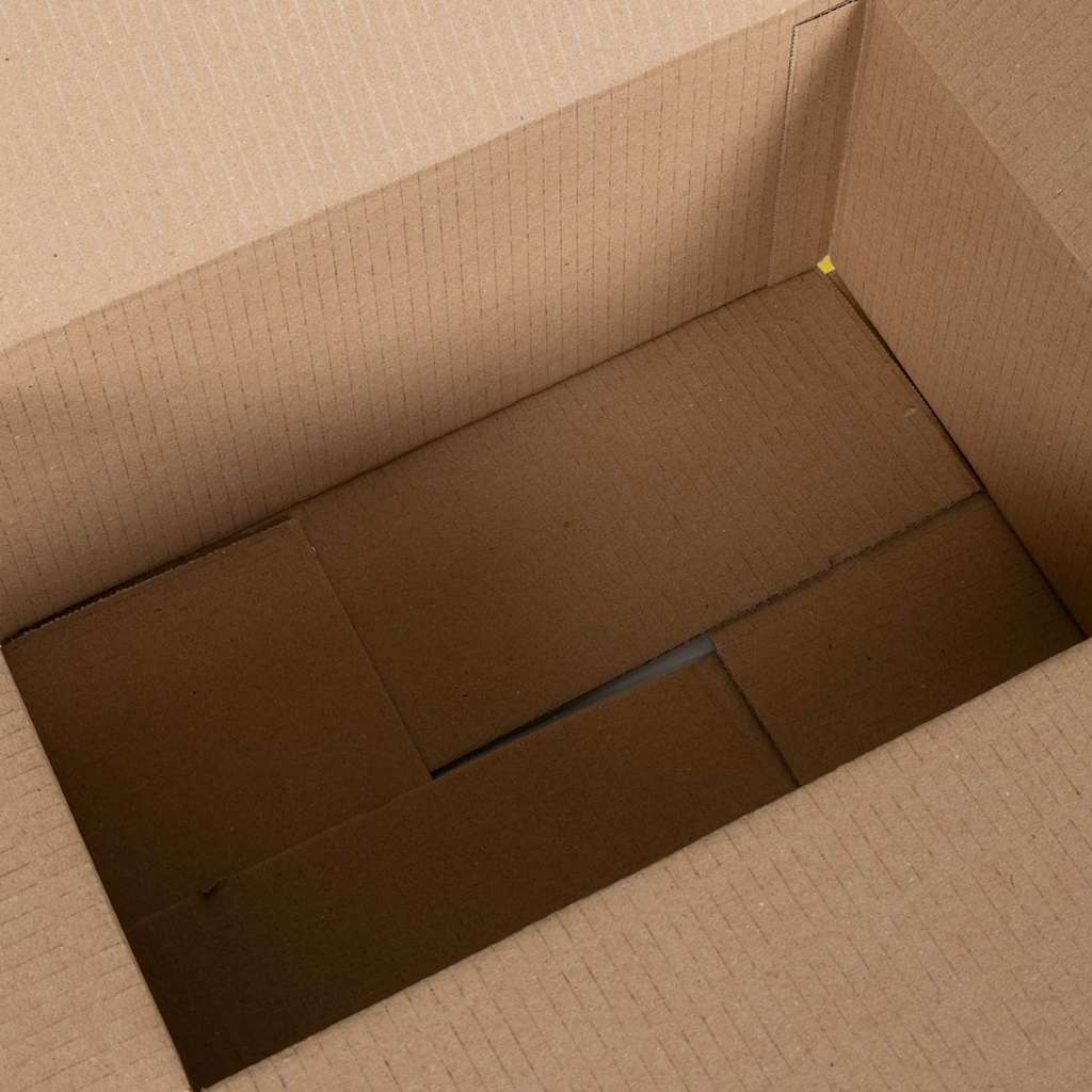 Folding box with storage 50 pcs Natural 35 x 24 x 15 cm Cardboard