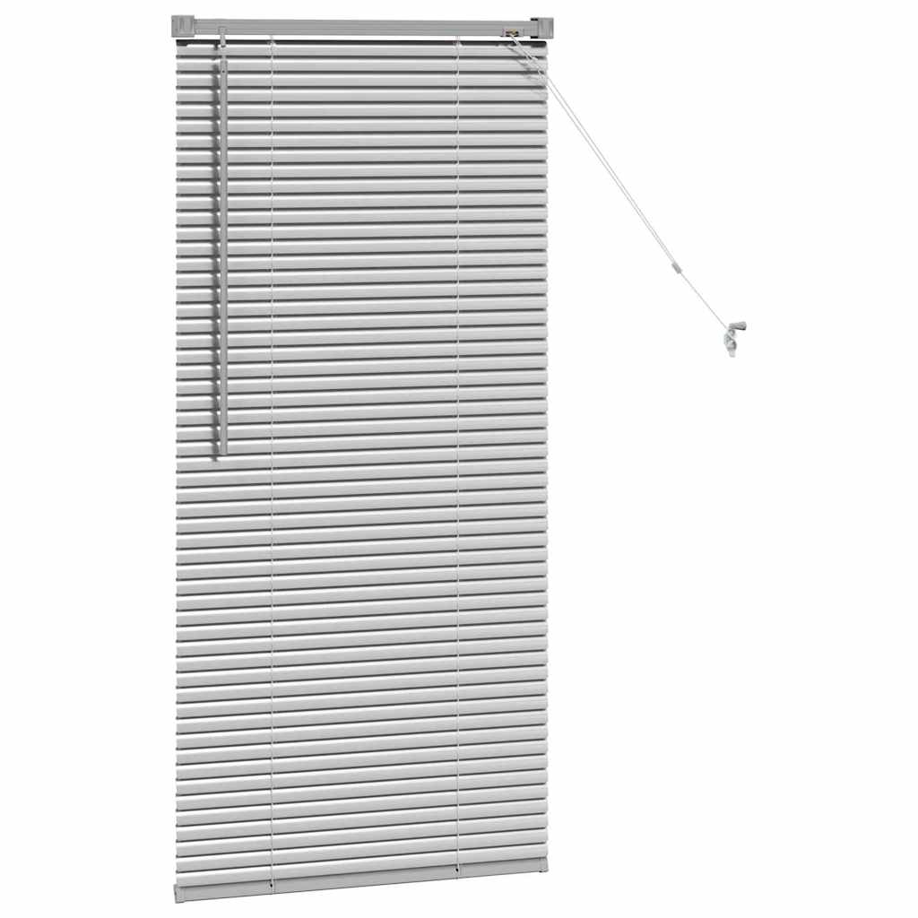 Venetian Blinds Silver 130 x 60 cm Aluminum