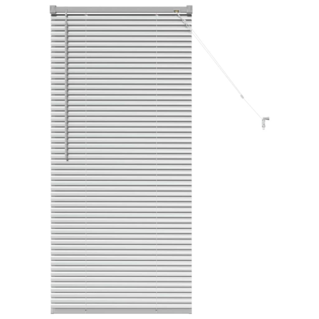 Venetian Blinds Silver 130 x 60 cm Aluminum