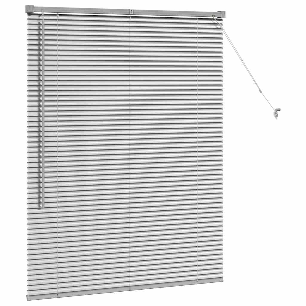Balkenjalousien Silber 130 x 100 cm Aluminium
