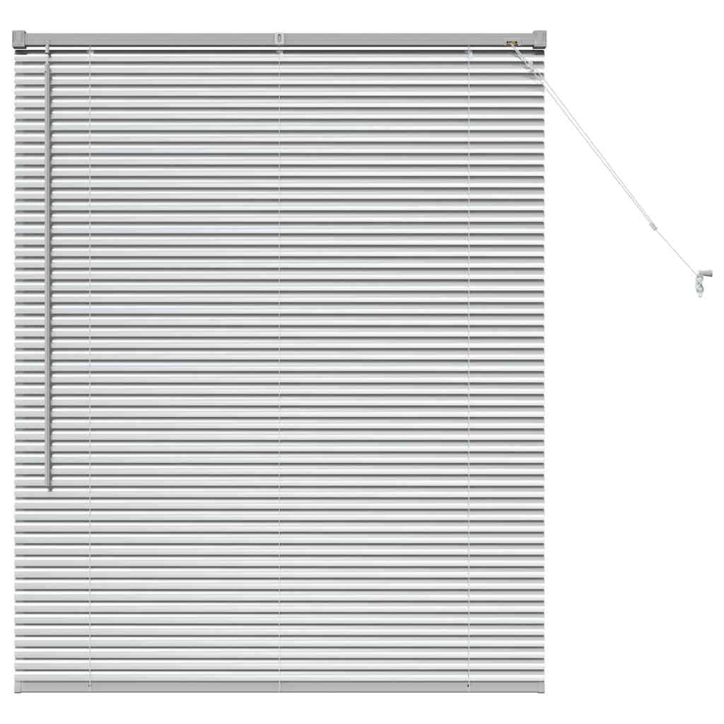 Balkenjalousien Silber 130 x 100 cm Aluminium
