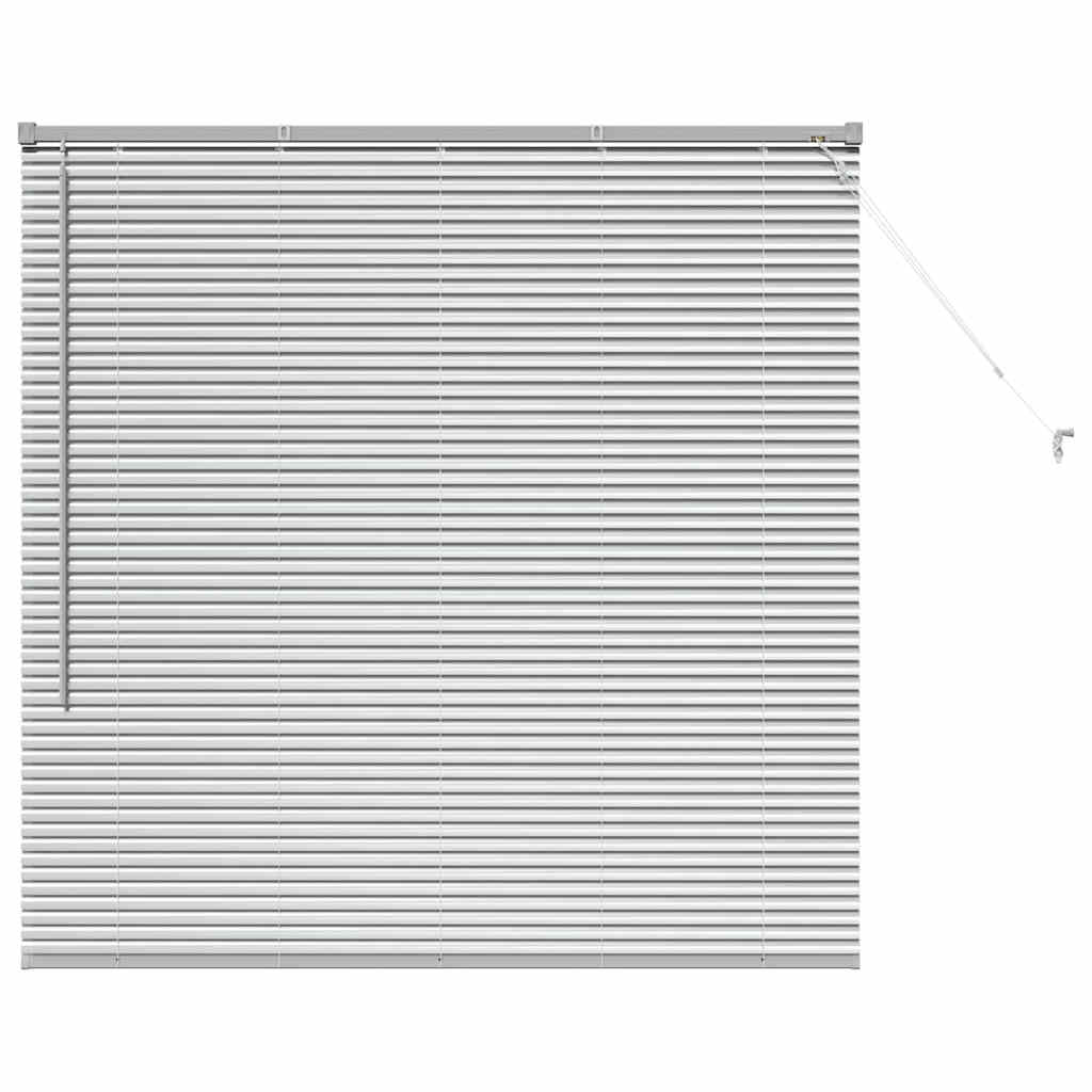 Balkenjalousien Silber 130 x 135 cm Aluminium