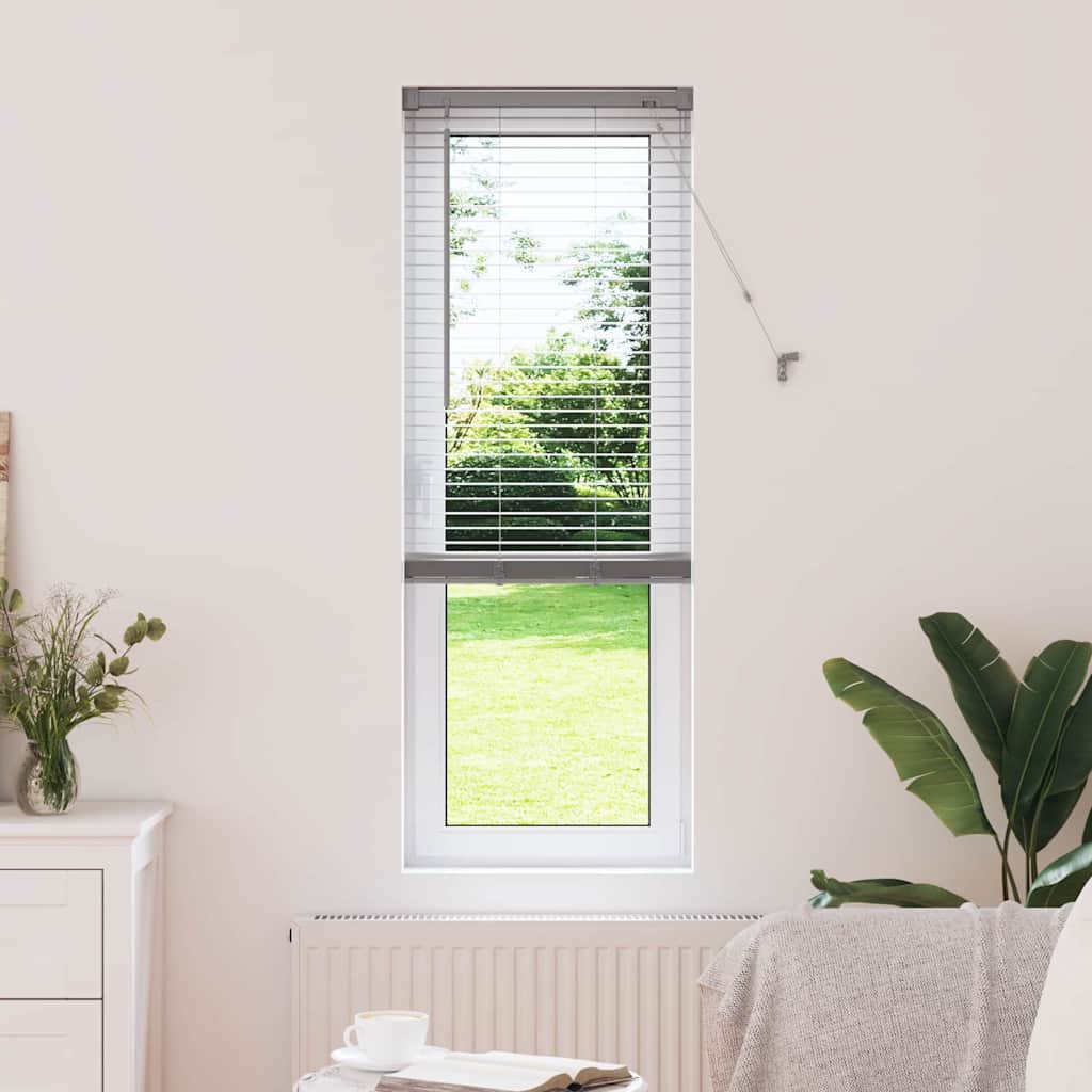 Venetian Blinds Silver 175 x 45 cm Aluminum