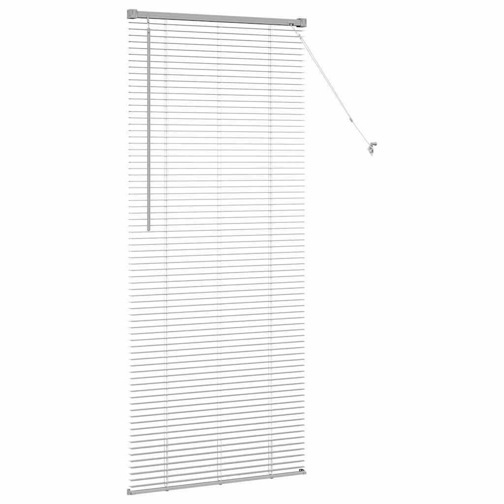 Venetian Blinds Silver 175 x 75 cm Aluminum