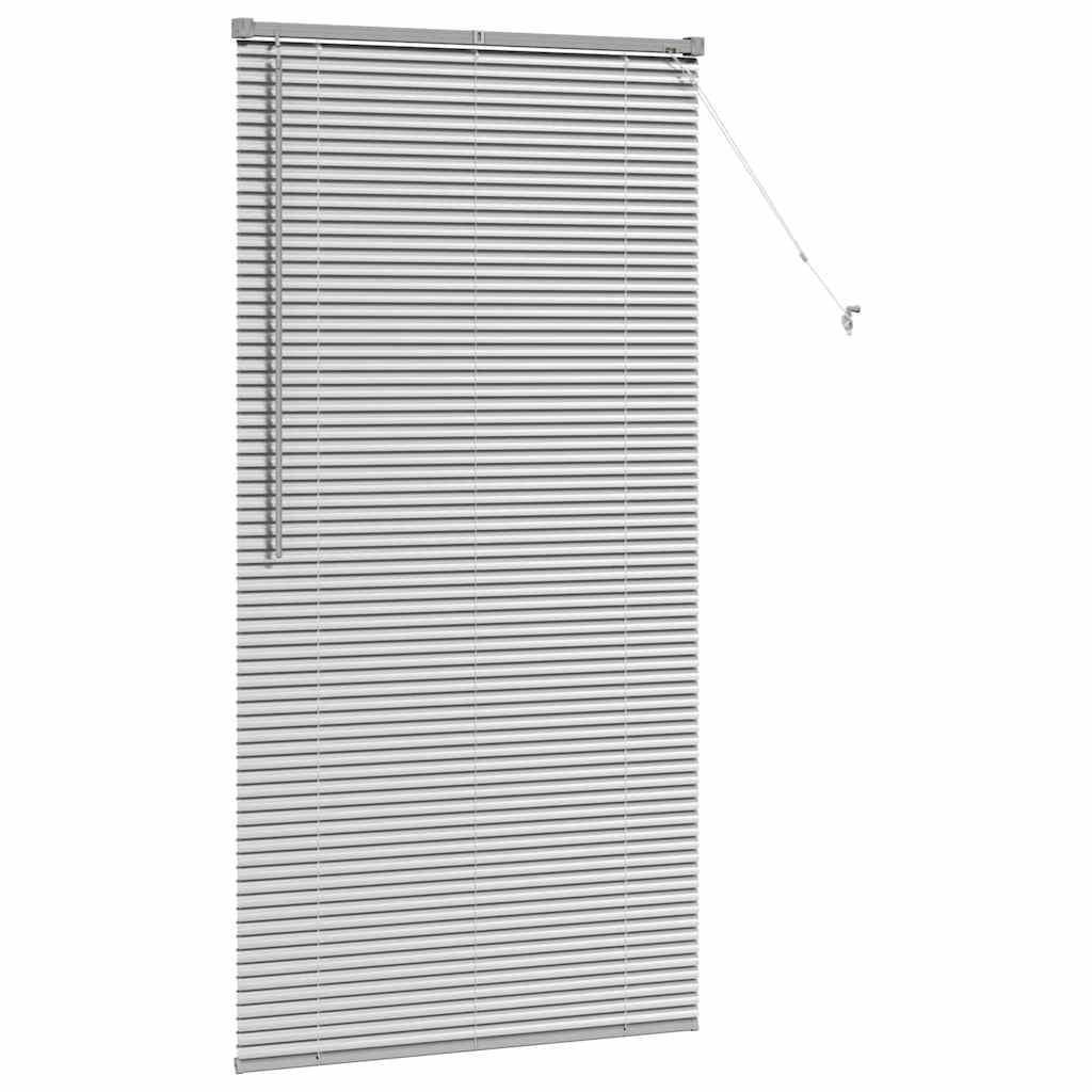 Horizontal Blinds Silver 175 x 90 cm Aluminum
