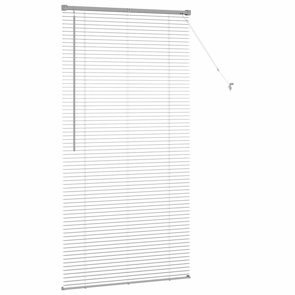 Horizontal Blinds Silver 175 x 90 cm Aluminum