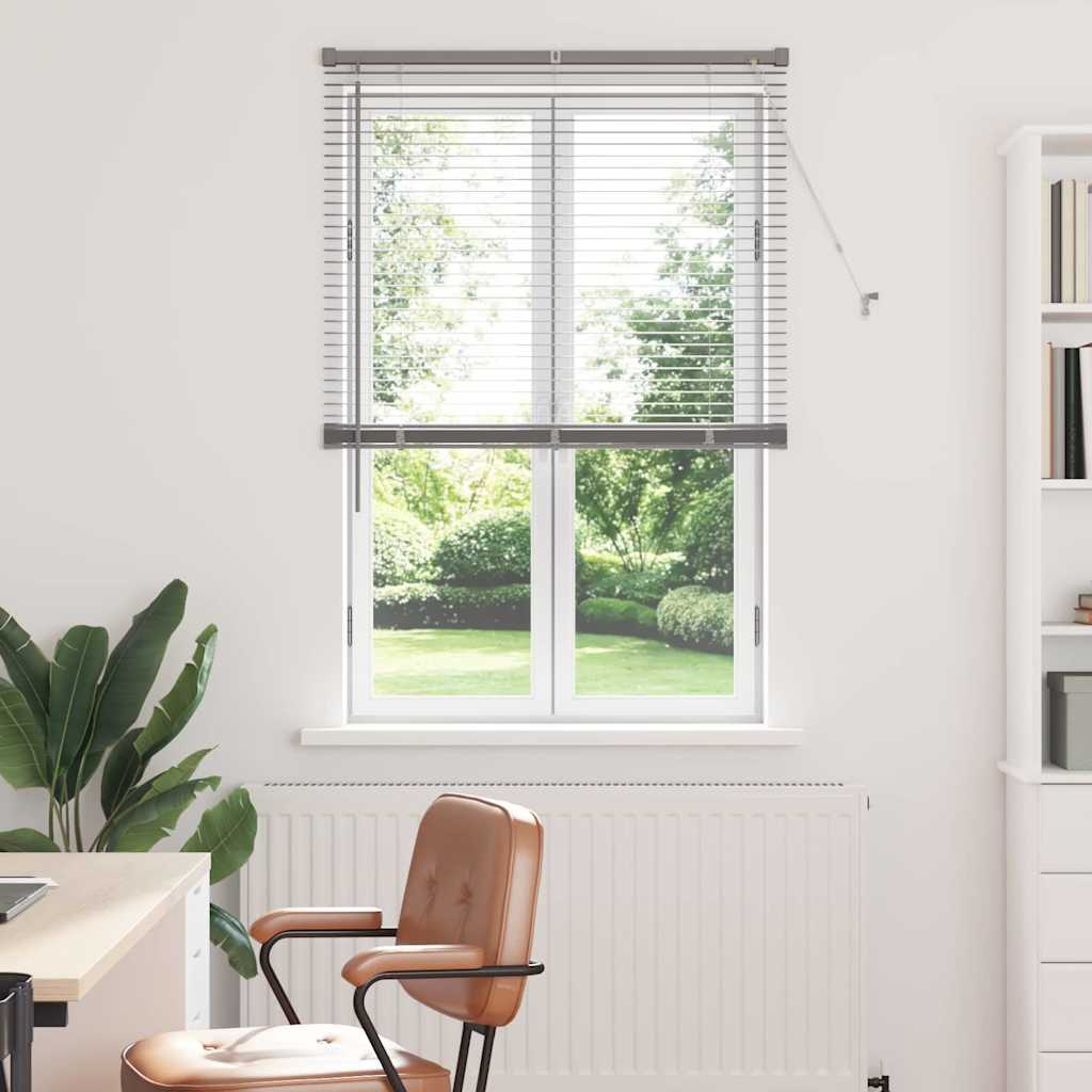 Venetian Blinds Silver 175 x 95 cm Aluminum