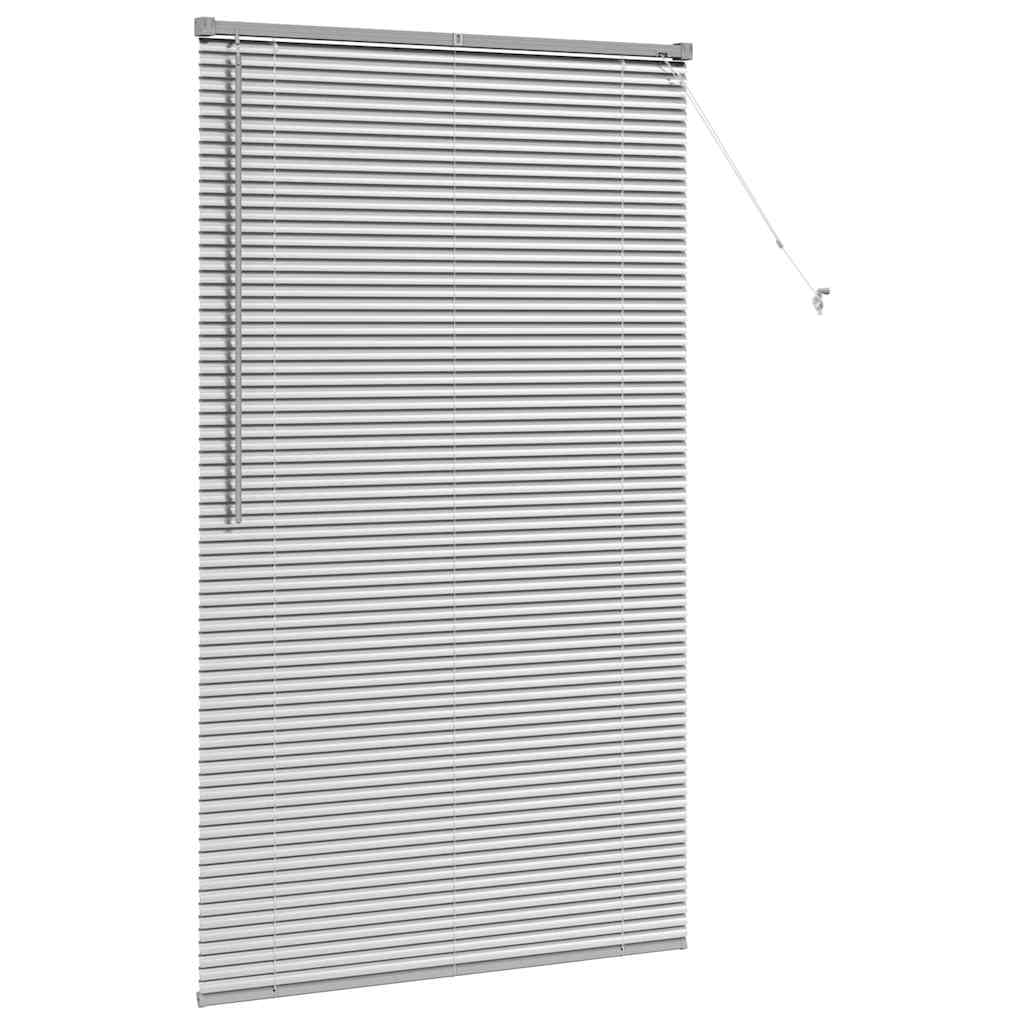 Venetian Blinds Silver 175 x 105 cm Aluminum