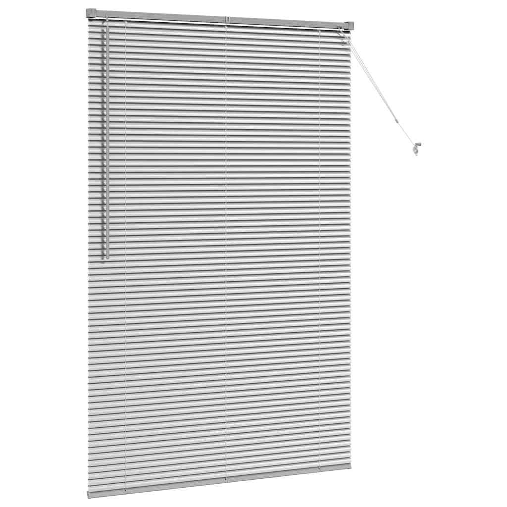 Venetian Blinds Silver 175 x 110 cm Aluminium