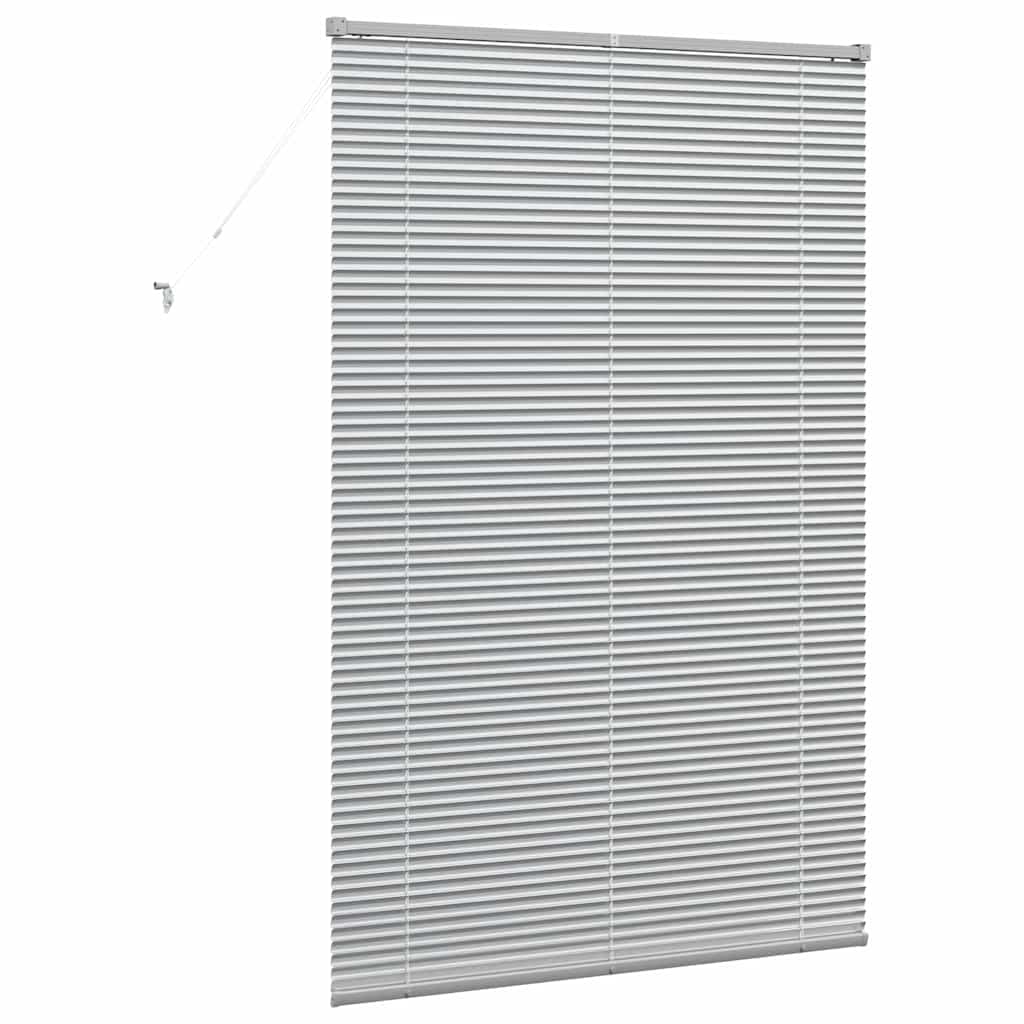 Venetian Blinds Silver 175 x 110 cm Aluminium