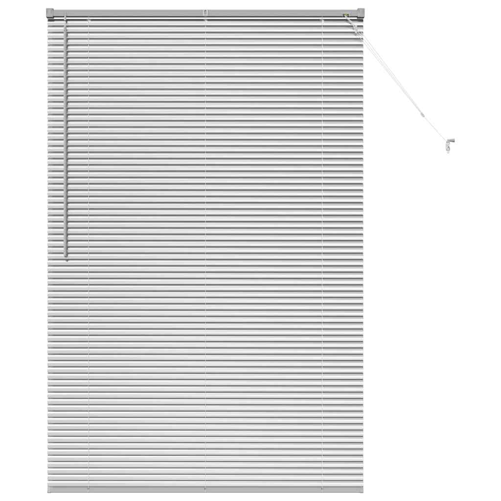 Venetian Blinds Silver 175 x 110 cm Aluminium