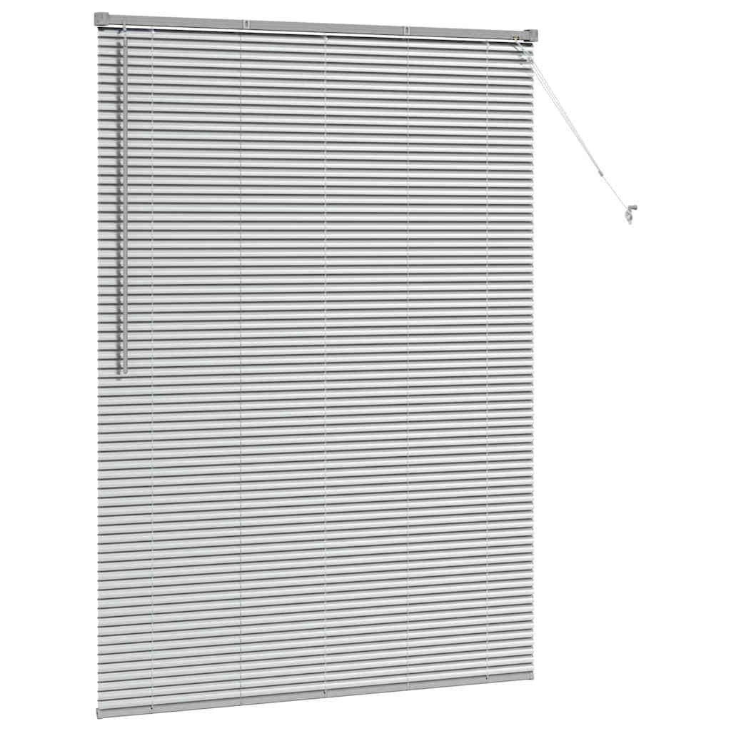 Venetian Blinds Silver 175 x 135 cm Aluminum