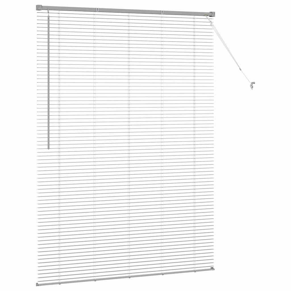 Venetian Blinds Silver 175 x 135 cm Aluminum