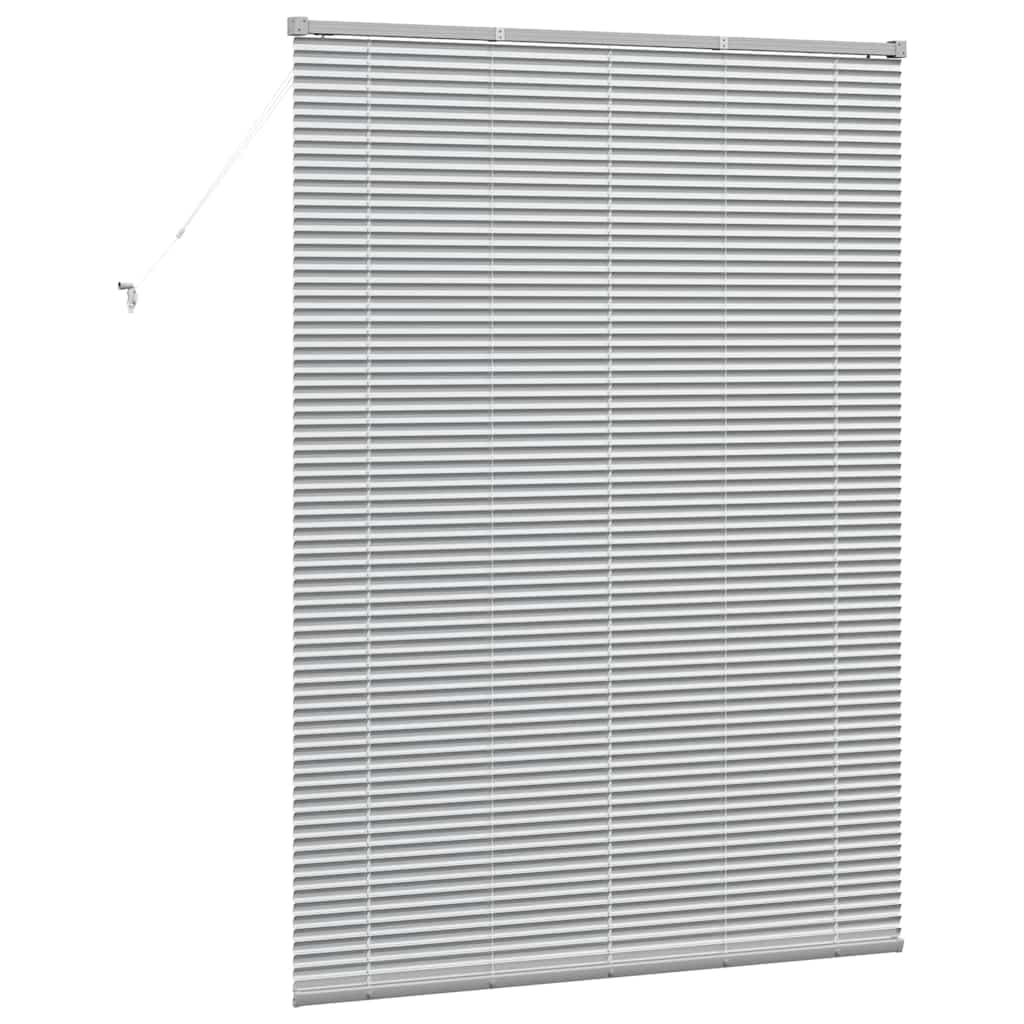Venetian Blinds Silver 175 x 135 cm Aluminum