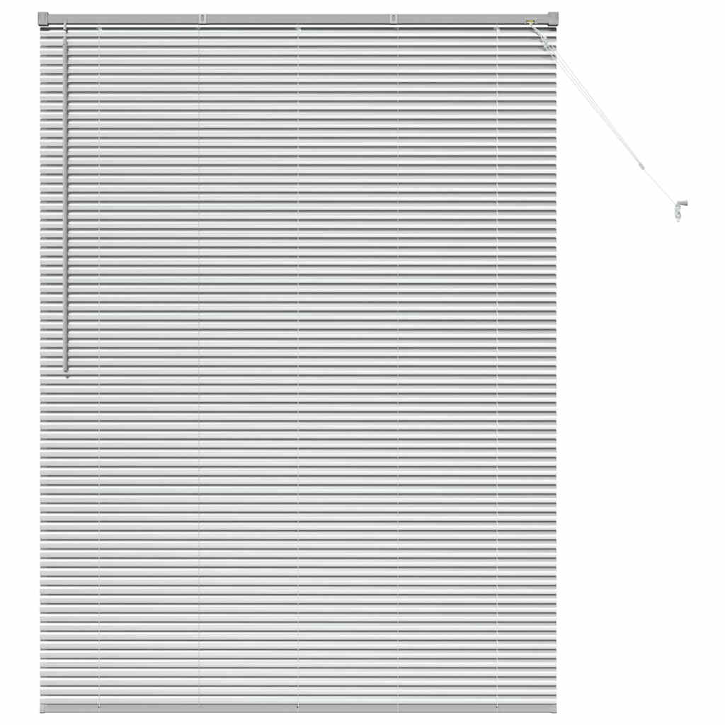 Venetian Blinds Silver 175 x 135 cm Aluminum