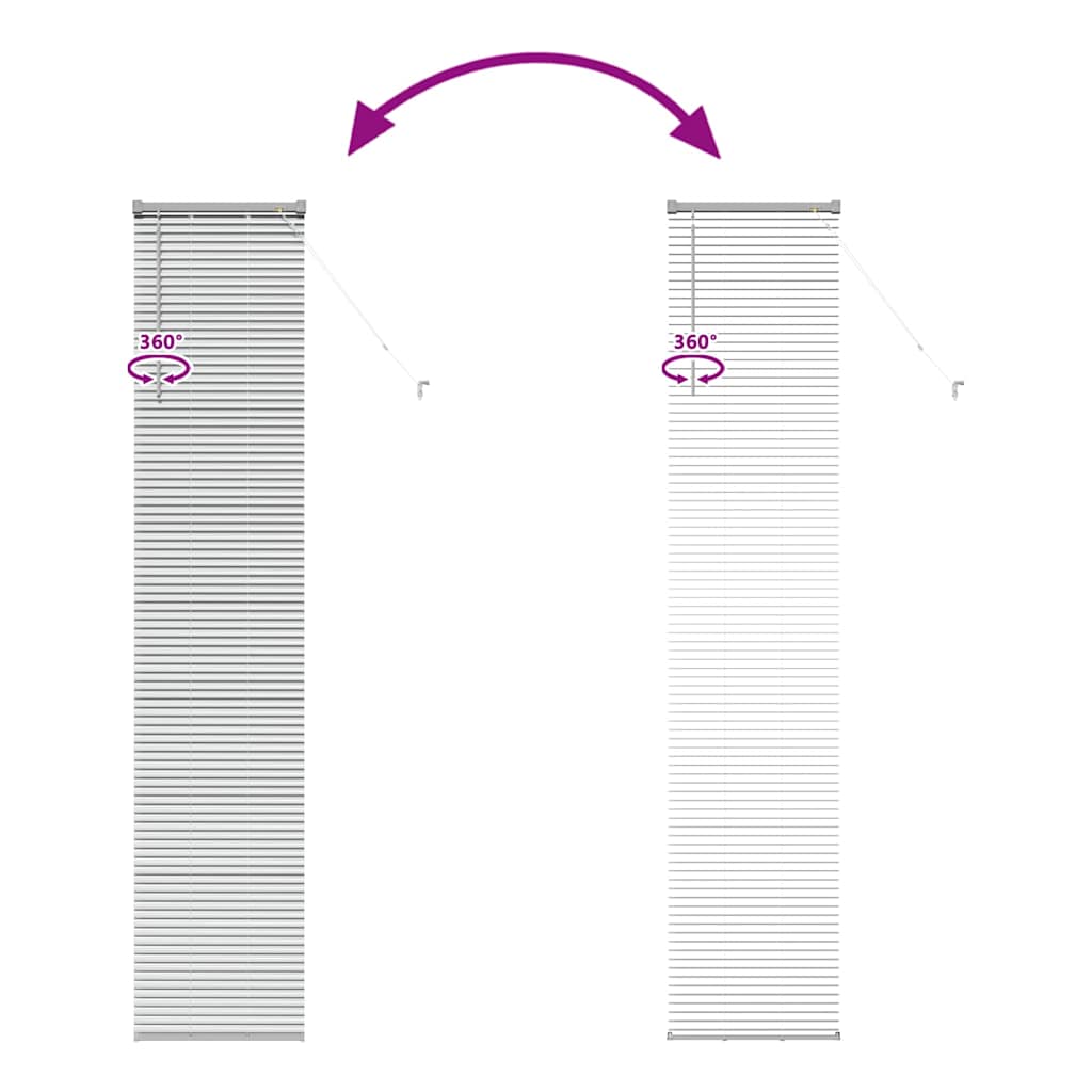 Venetian Blinds Silver 220 x 45 cm Aluminum