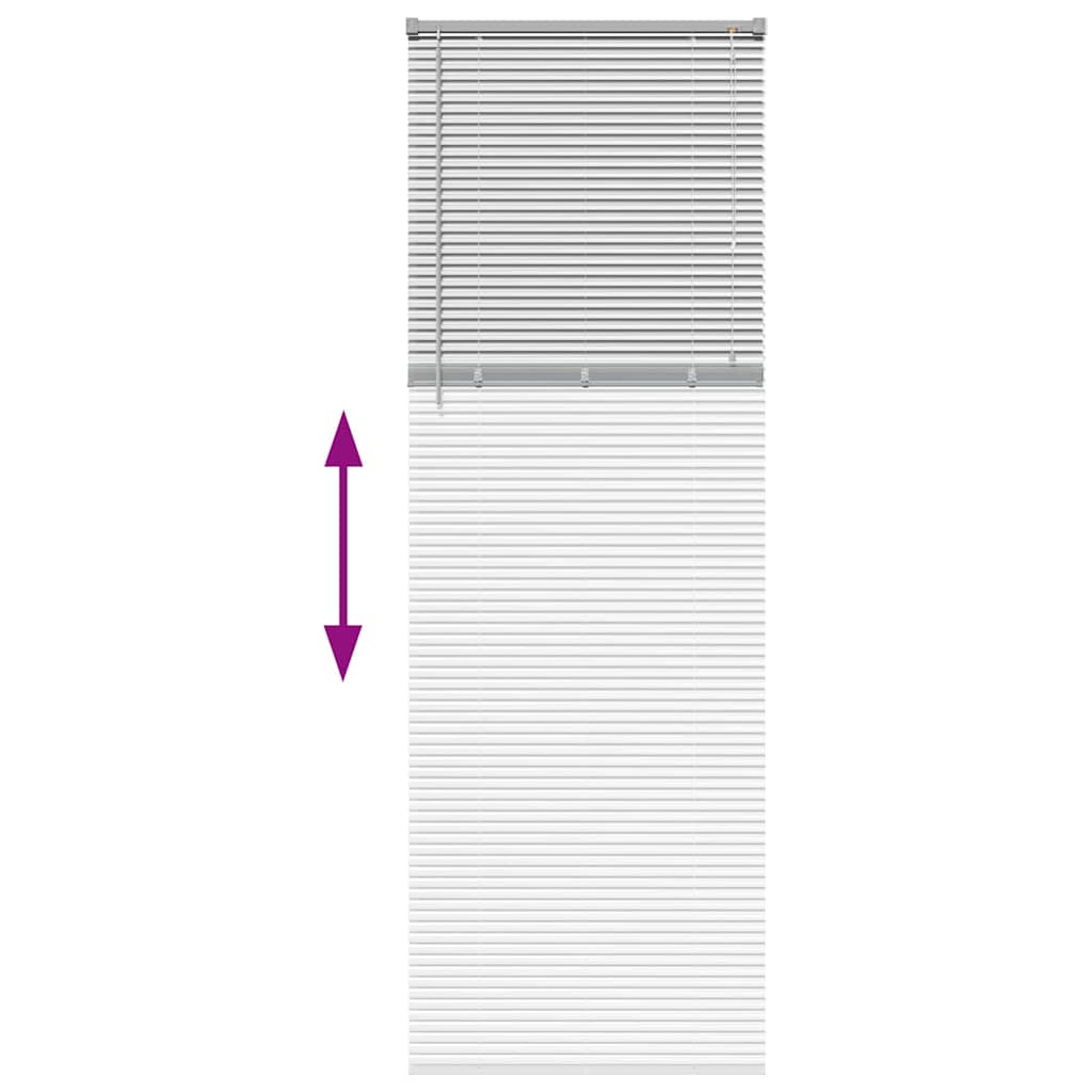 Silver Venetian Blinds 220 x 70 cm Aluminium