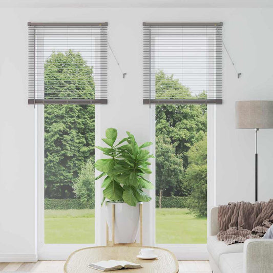 Aluminum Venetian Blinds Silver 220 x 80 cm