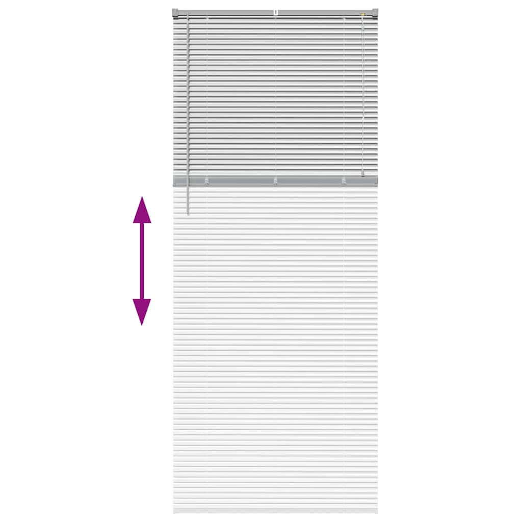 Venetian Blinds Silver 220 x 95 cm Aluminum