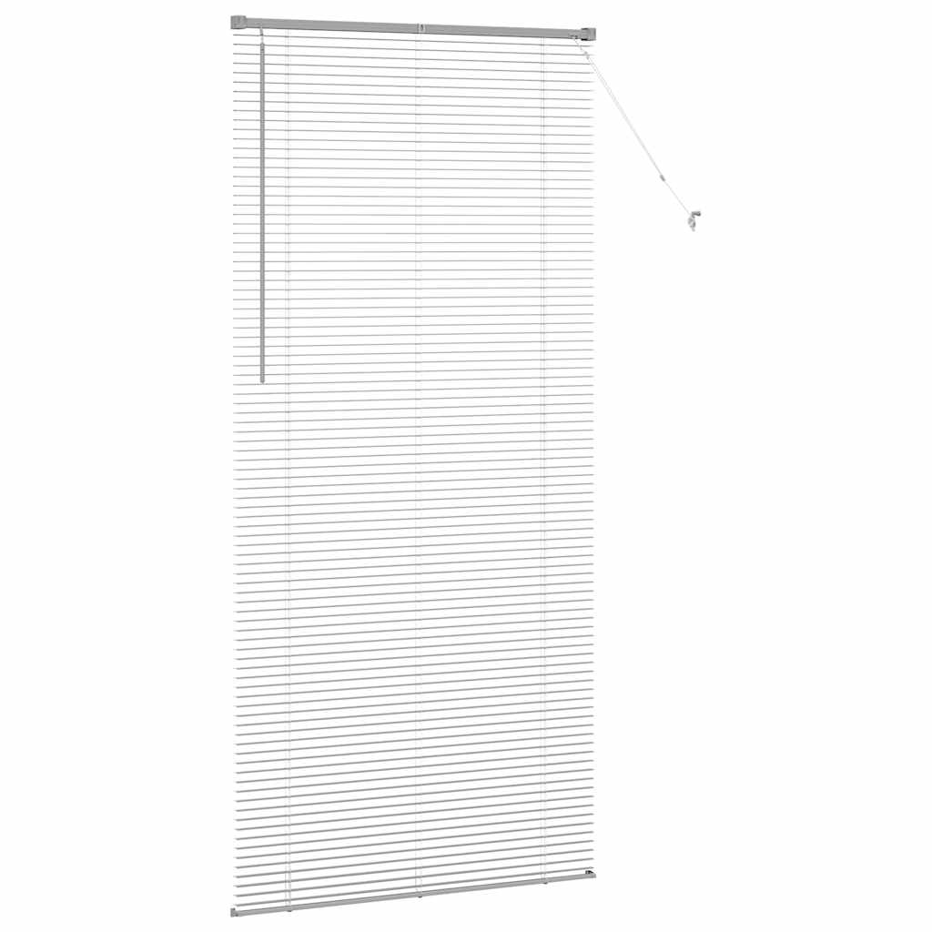 Venetian Blinds Silver 220 x 105 cm Aluminum