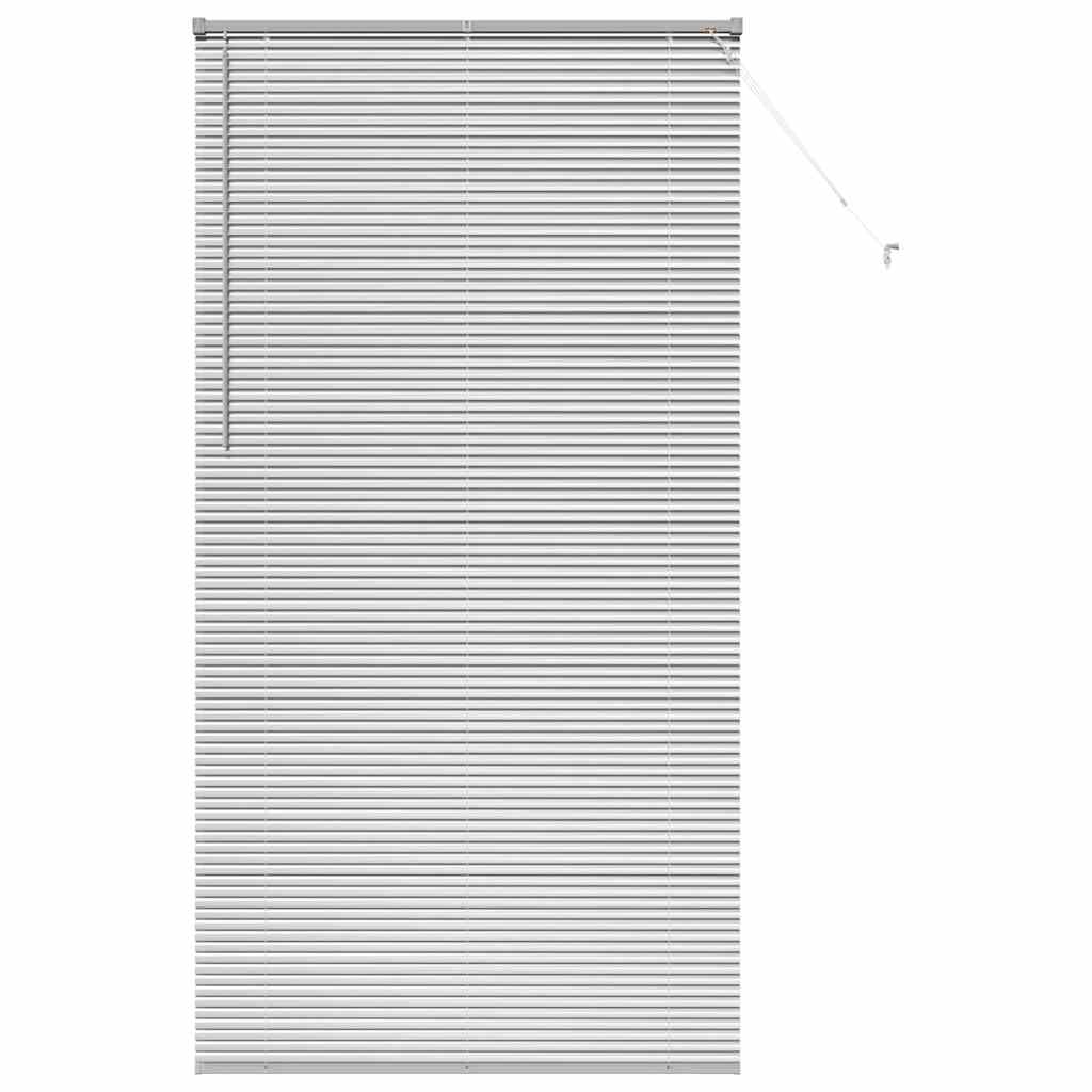 Slat Blinds Silver 220 x 110 cm Aluminum