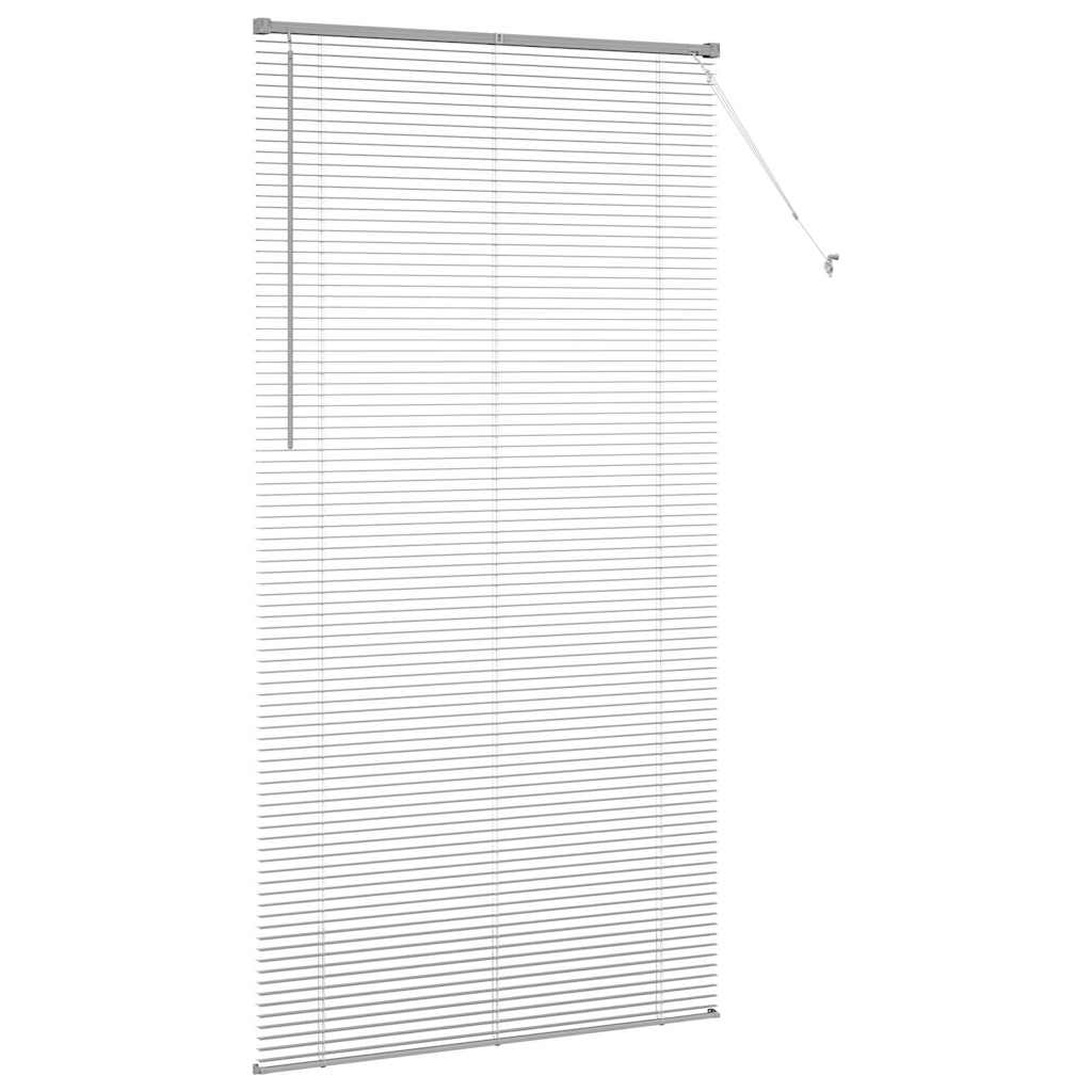 Silver Venetian Blinds 220 x 120 cm Aluminum