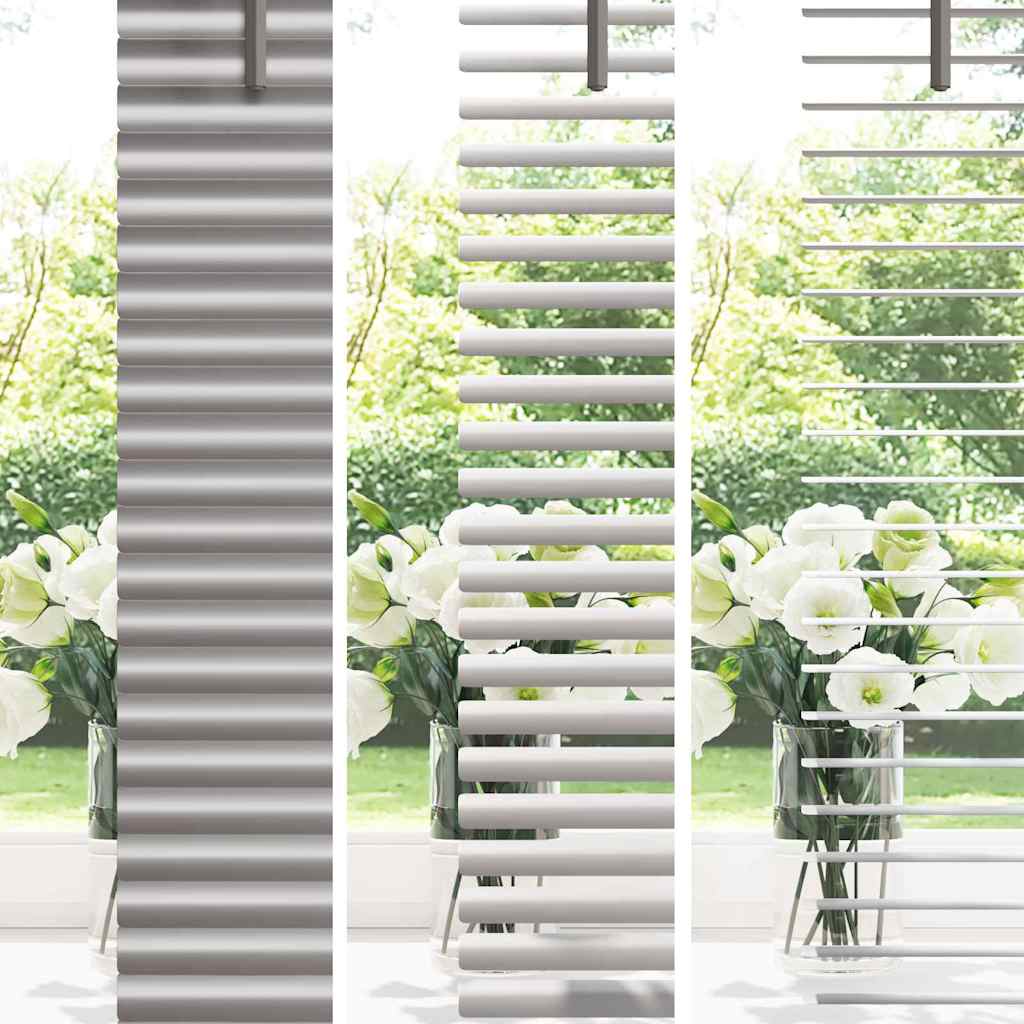 Slat blinds silver 220 x 130 cm aluminum