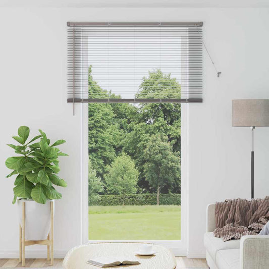 Venetian Blinds Silver 220 x 135 cm Aluminum