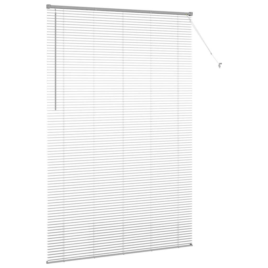 Balkenjalousien Silber 220 x 145 cm Aluminium