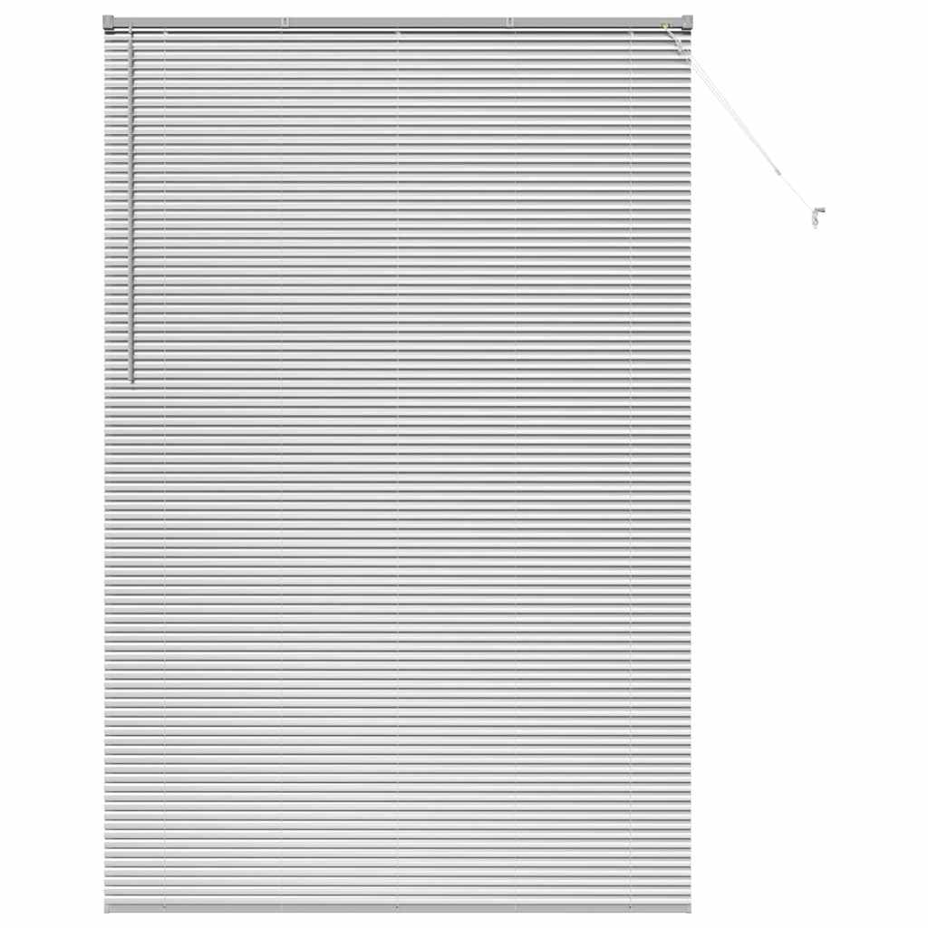Balkenjalousien Silber 220 x 145 cm Aluminium