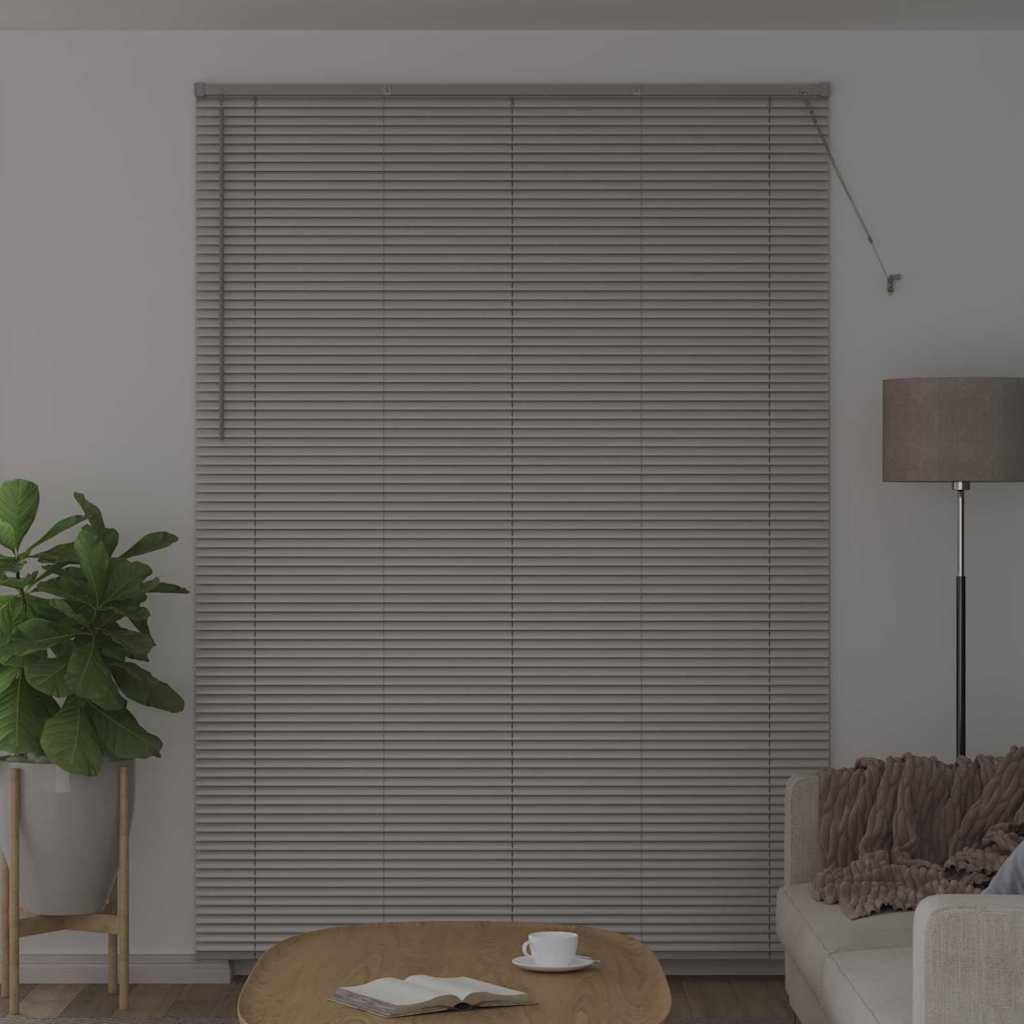 Venetian Blinds Silver 220 x 160 cm Aluminum