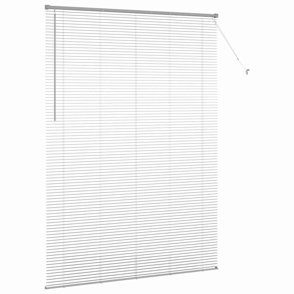 Venetian Blinds Silver 220 x 160 cm Aluminum