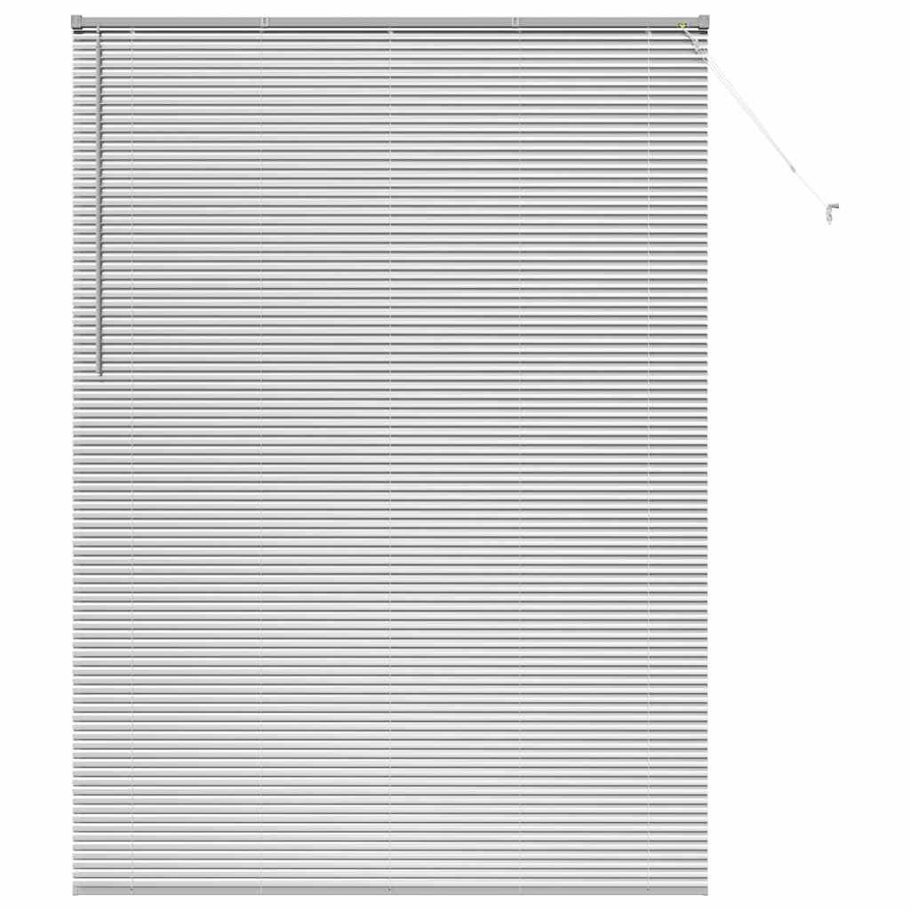 Venetian Blinds Silver 220 x 160 cm Aluminum
