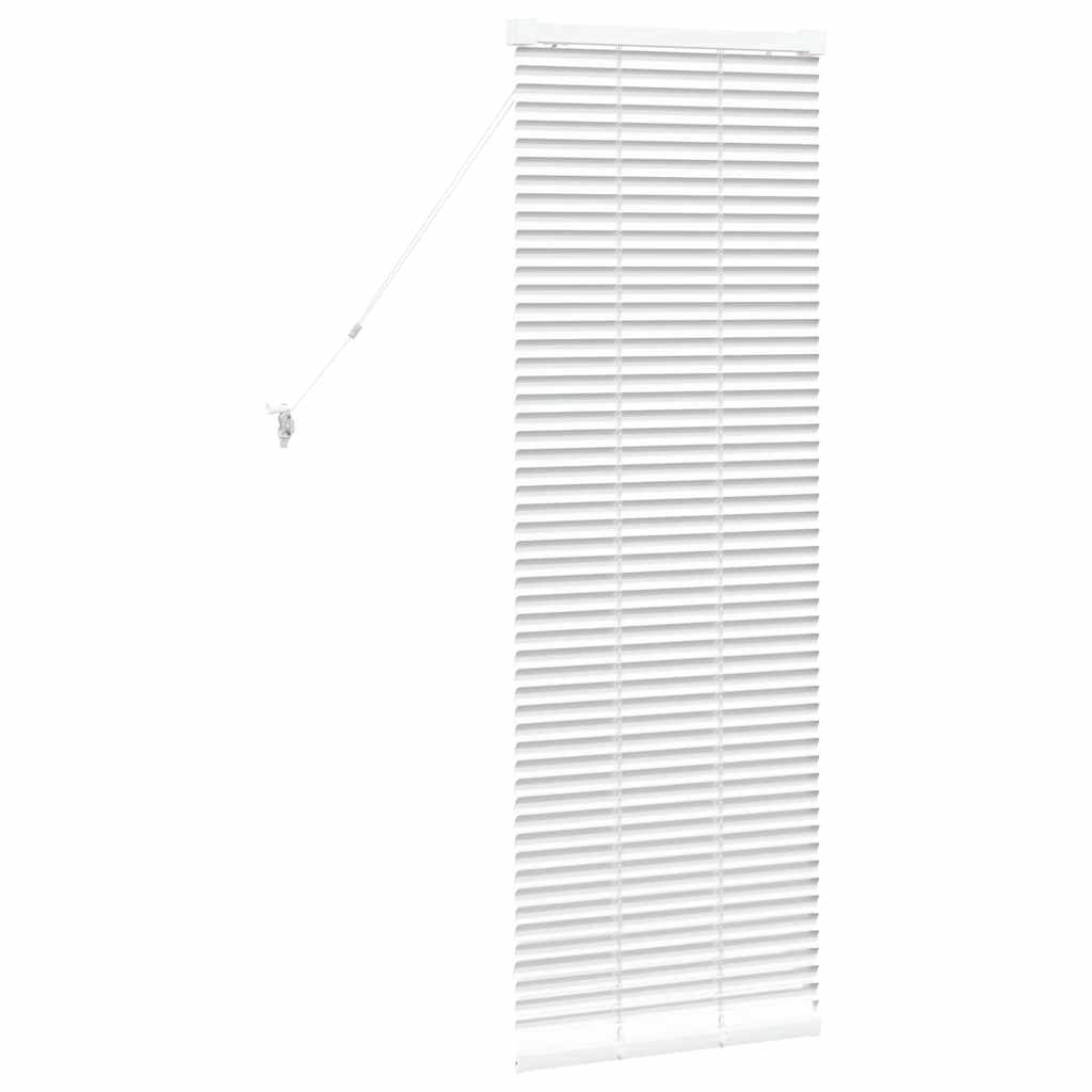 Balkenjalousien Weiß 130 x 50 cm Aluminium