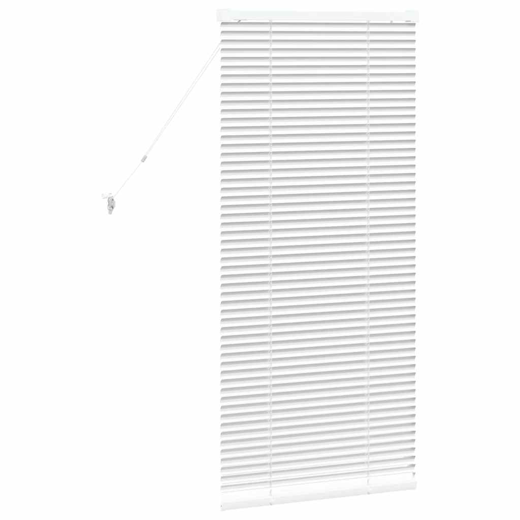 Balkenjalousien Weiß 130 x 65 cm Aluminium